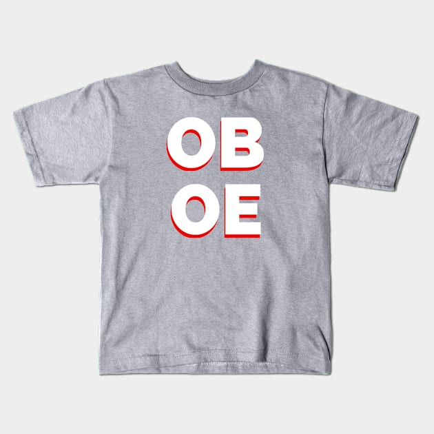 OBOE Kids T-Shirt by axtellmusic